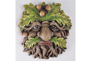 Fiesta Studios Tree Ent Face Wall Plaque TRUNKCORN Large Garden, Greenman Decorative Gift Decor. 16cm