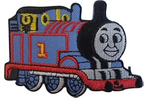 ELLU Thomas The Tank Engine Patch Train Embroidered Badge Iron Sew On T Shirt Bag Cap