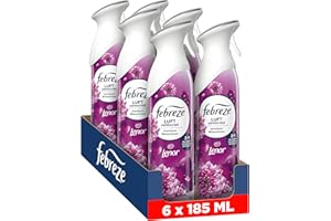 PROCTER & GAMBLE Febreze Lufterfrischer Spray Lenor Amethyst Blütentraum 6x185 ml, 2-in-1 Geruchsbekämpfung Und Frische