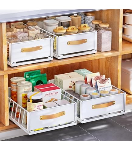 IDesign Organizer Per Cucina - Contenitore Extra Large Senza Coperchio, Con Manico, Per Cassetti E Dispense - Foto 5