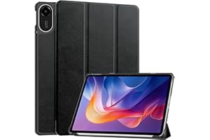 Vakarey para Xiaomi Redmi Pad 2 Funda,Ultrafina Inteligente Funda para Redmi Pad 2 4G 11 Pulgadas 2025,Negro