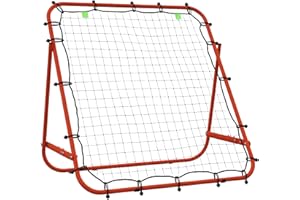 HOMCOM Football Rebounder Net, Adjustable Kickback Target Goal Teens Adults Training Aid for Multi-Sports Practise