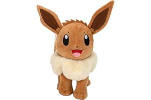 Pokémon Peluche Évoli Peluche Douce de 20 cm avec des détails Authentiques