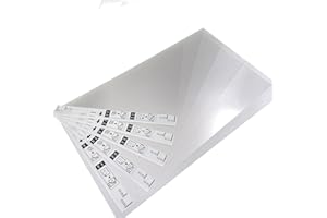 ‎OKLILI OKLILI 5 x B12B819051 Trägerblatt B12B813431 4T8624 Blatt, kompatibel mit Epson A4 Scanner, Scan A3 B4, gefaltetes, zerrissenes, zerbrechliches, fadenscheiniges Papier