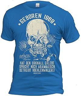 Funshirt Urkunde Geboren 1969 Lustiges Geburtstagsgeschenk