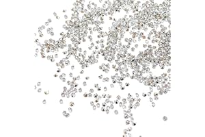 Jancosta 10000 Clear Wedding Table Scatter Confetti Crystals Acrylic Diamonds Rhinestones for Table Centerpiece Decorations Wedding Decorations Bridal Shower Decorations Vase Beads (3mm) (Silver)