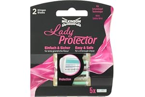 Wilkinson Sword Lady Protector Rasierklingen für Damen Rasierer, 5 St
