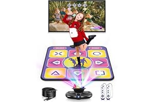 Acelufly Tappetino da ballo antiscivolo con fotocamera per TV, controller senza fili, gioco divertente per bambini e adulti, regali per ragazze e ragazzi