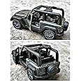 RUHANI 1:36 Scale Diecast Metal Mini Open Thar Jeep Toy Car (Open Door & Pull Back)
