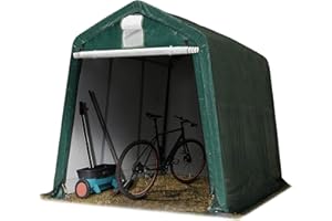 ‎TOOLPORT TOOLPORT Garagenzelt Carport 2,4 x 3,6 m Grün – Weidezelt, Unterstand & Lagerzelt – PE-Plane 450 N, stabile Stahlrohrkonstruktion, wetterfest, mobiler Fahrzeug- & Geräteschutz