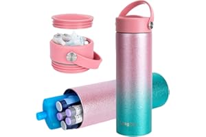 SUNMON Insulin Cooler Travel Case for Flight, Monjaro Insulin Pen Case with Ice Packs, 24H Diabetic Injection Cooler for Diabetes Supplies, Portable Medical Bottle for 1-5 Insulin Pens(Pink)