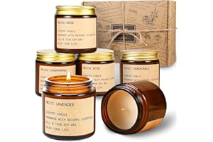 GTTFAE Scented Candles Gifts for Women,Candles Long Burning 150 Hours of Burning Time Aromatherapy Candle, 6 Pack Natural Soy Wax Candle Set, Very Suitable for Giving Gift, Birthday Gift, Teacher Gifts