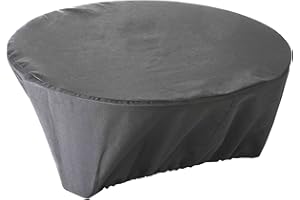 GREEN CLUB Housse de Protection imperméable pour brasero Haute Qualité Polyester D 80 x h 30 cm Couleur Anthracite
