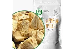 ‎ZINGY ZOO Gefriergetrocknete Früchte | 100% Pure Ananas Trockenobst Gefriergetrocknete Ananas | Früchte Gefriergetrocknet Ohne Zuckerzusatz | Knusprig - Aromatisch - Lecker Freeze Dried Pineapple ZingyZoo
