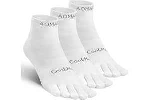 likloks Men/Women Toe Socks COOLMAX High Performance Athletic Running Five Finger Socks