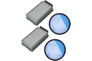 SANAWATEC 2+2 Filter Set kompatibel mit Rowenta Compact Power Cyclonic Force RO3718EA RO3724EA RO3731EA RO3753EA RO3786EA RO3798EA Vacuum Cleaner Ersatz für Rowenta Staubsauger Filter ZR005901