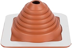 Parotec Solin de Toit - Passage du Toit - Flexible - Fabriqué en Silicone - Résistant aux Hautes Témperatures - Universel -Tuile Métallique - Diamètre de 22 à 102 mm