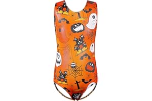 HUAANIUE Ragazza Ginnastica Leotard 3-12A Senza maniche Balletto Leotard Blu Ragazze Abbigliamento sportivo Ballando Viola Palestra Abito Leotards atletici Balletto Bambini Costume