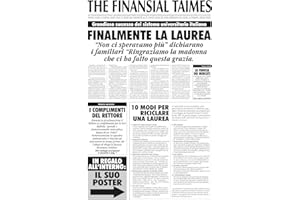 Bombo Biglietto auguri giornale laurea