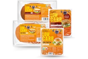 STEINER´s Low Carb High Protein Brot Box | 87-94% weniger Kohlenhydrate | Brot (1x350g), Toast (1x350g), Brötchen (1x280g, 4 Stk.), Saatenbrötchen (1x280g, 4 Stk.)