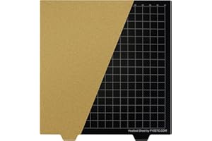 BCZAMD 300 x 300 mm/11,8 in 3D piattaforma per stampante 2022 JanusBPS-PET piastra da costruzione in polvere oro PEI + PET Carbonn Fiberr lamiera di acciaio non inclusa Magntscche Sticker per ¨¹r Cr10