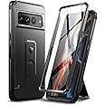 Dexnor for Google Pixel 7 Pro 5G Case, [Built in Screen Protector and Kickstand] Heavy Duty Military Grade Protection Shockproof Protective Cover for Samsung Google Pixel 7 Pro 5G - Black