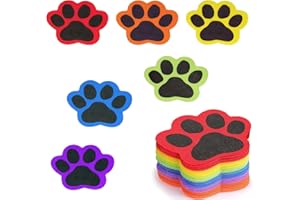QHC SEHEN Carpet Spot Markers, Mix Colors Sit spots,Carpet Paw Dots for Classroom Neutral, Carpet Spot Markers, Floor Dots Dipping Dots Classroom Supplies for Teachers Preschool