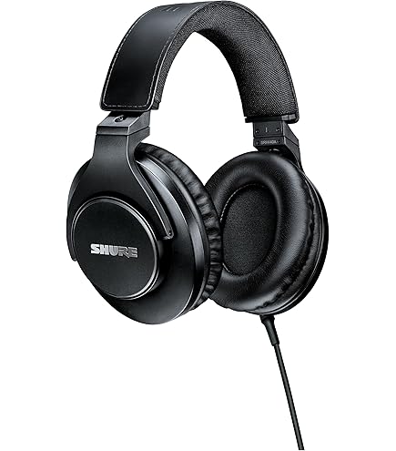 Shure SRH840A Over-Ear Wired Headphones for Critical Listening