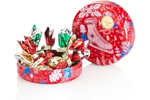 Venchi - Collezione Natale - Lattina Regalo Tonda con Cioccolatini Cometa Assortiti, 86 g - Idea Regalo - Senza Glutine