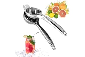 WONSEFOO Zitronenpresse edelstahl,Zitruspresse,saftpresse manuell - zitronenpresse handpresse - Großer Durchmesser Lenmon Squeezer - ergonomisch, arbeitssparend