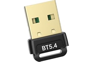 Adapter Bluetooth PC, Binamao USB Bluetooth 5.4 Dongle, Bluetooth Stick do Windows 11/10/8.1, adapter Bluetooth EDR do komputera, laptopa, słuchawek, klawiatury, myszy, kontrolera, Plug & Play, zestaw