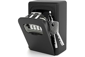 DIYGEEK Caja de Seguridad para Llaves, Impermeable Cajetin Llaves con Codigo, Caja de Cerradura Pared, para Home Office Garage School, Exterior
