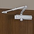 Plantex Heavy Duty Door Closer/Automatic Door Closer for Wooden Door/55 Kg Hydraulic Door Closer for Home/Office/Hotel/Wide 180 Degree Opening (ISO 9001 Certified) - Silver