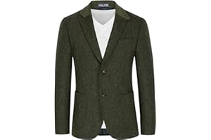 PAULJONES PJ Paul Jones Blazer Homme à 2 Boutons Veste Homme Habillé en Laine mélangée