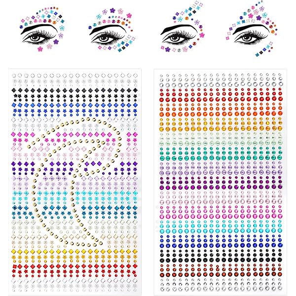 ADESIVI PER GIOIELLI Con Viso Con Pietre Preziose Decorazioni