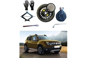 Sats för reservhjul 17" Kompatibel med Dacia Duster med Jack, nyckel och säck 125/80R17