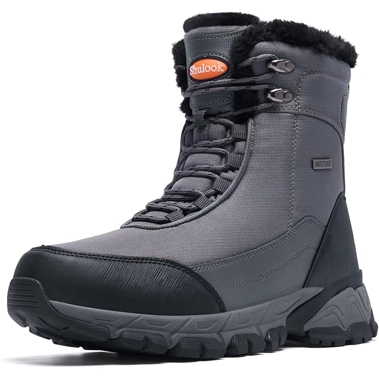 Produktbild von Herren-Schneestiefel, Gepolstert, Dick, Rutschfest, Warm, Für Den Außenbereich, Nordosten, Hohe Baumwollschuhe, Niedrige Wanderschuhe, Braun, 38 2/3 EU