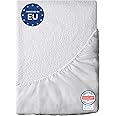 Waterproof Mattress Protector (140 x 190cm) - European Double - Hypoallergenic, Anti-Bacterial, Anti-Mold - Bi-Ome Treatment: Optimal Protection against Dust Mites and Bacteria - 15 Year Warranty