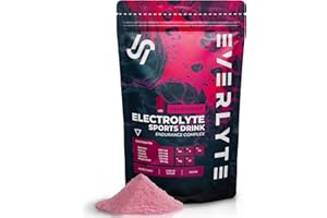 ‎EVERLYTE EVERLYTE Grapefruit Elektrolyte Pulver mit Natrium, Kalium, Calcium, Magnesium & Chlorid für optimale Hydration / 35 Anwendungen kalorienarmes Sport Getränkepulver/natürlich, vegan, zuckerarm