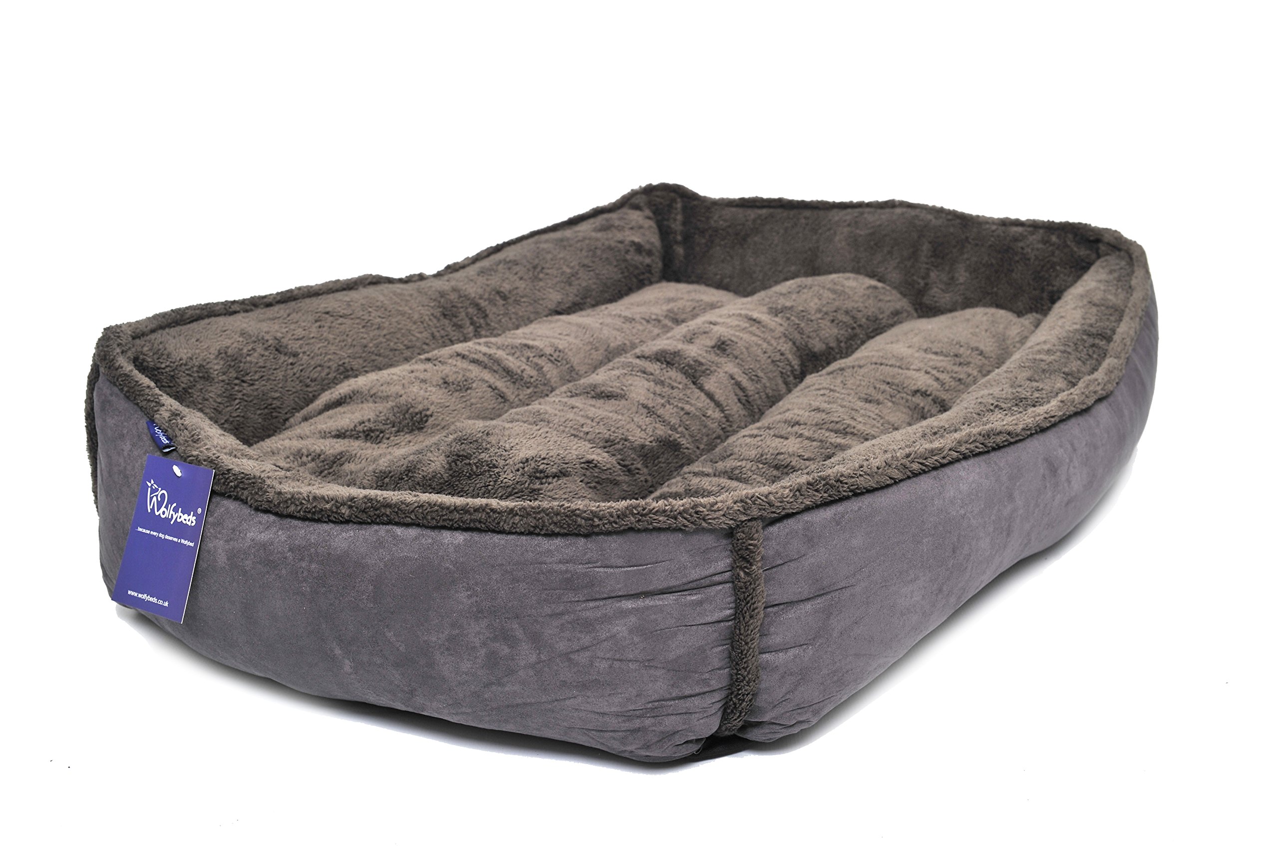 large padded dog bed
