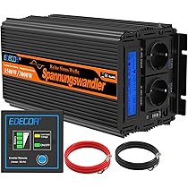 Inverter 24V A 220V EDECOA 1200W - Onda Sinusoidale Modificata Con Display LCD - Foto 11