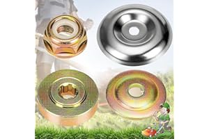 Benaton 4 Pezzi Cambio Lama Dado Fissaggio, Kit di Fissaggio per Lama Decespugliatore, Tosaerba Metallo Cambio Lama, del Cambio Lama Dado Fissaggio, per Tosaerba, Macchina per L'Irrigazione, Trimmer
