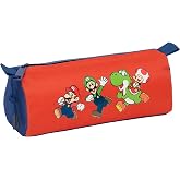SUPER MARIO MAMMA MIA &ndash; Pencil Case with Zip and Compartment, Children's Pencil Case, Child's Pencil Case, Ideal for School A