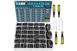 KEZE 1540 Pcs 32 Size O Ring Set O Ring Kit Metric Pick Hook Set