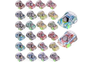 TIKPLUS 24 Pcs Pull Back Cars, Mini Toy Cars Party Bag Fillers for Kids, Mini Push and Go Car Toy, Small Racing Vehicles, Toy Cars for Toddlers 2 3 5 Year Old Boys, Birthday Party Favours Gifts, Rewards