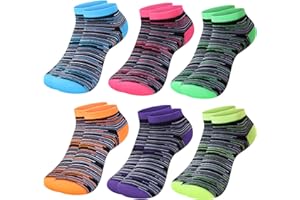 L&K-II Lot de 12 chaussettes basses Socquettes femme multicolore coton 92238