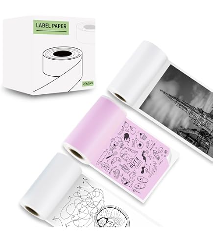 Papier Thermique A4 Vretti - Lot De 100 Feuilles - Sans Encre, Compatible Imprimantes Portables