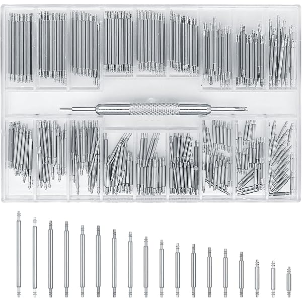 Lot De 4 Barrettes à Ressort Eichmüller - Acier Inoxydable 1,78mm - Pour Bracelets De Montre Cuir & Métal