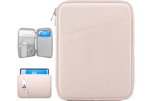 Dadanism 9-11" Custodia Protettiva Borsa Tablet Per iPad 10a Gen 10,9", iPad (A16) 11", iPad Pro 11", iPad Air 11", iPad 9/8/7a Gen 10,2", iPad Air 5/4, Galaxy Tab A9+ 11", Tab M11 11",Rosa