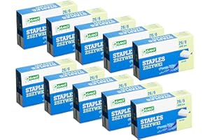 D.RECT Punti metallici 26/6, 10.000 pezzi, più popolari per cucitrici da ufficio